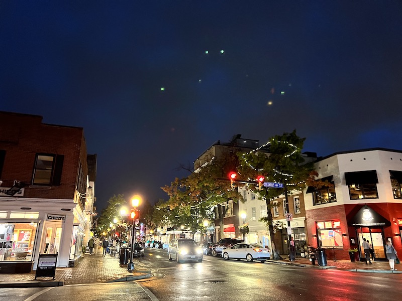 Historic Old Town Alexandria at Night