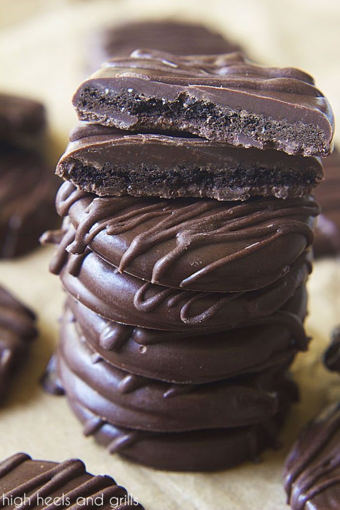 Photo of Homemade Thin Mints from HighHeelsandGrills.com