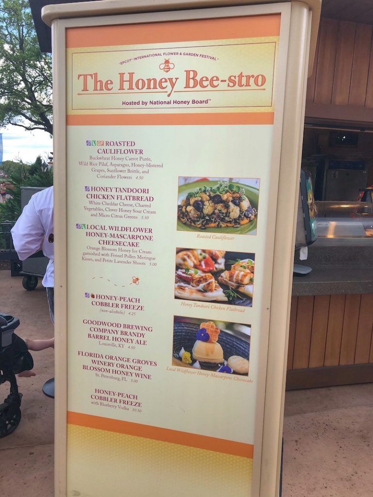 Honey Beestro Outdoor Kitchen Menu
