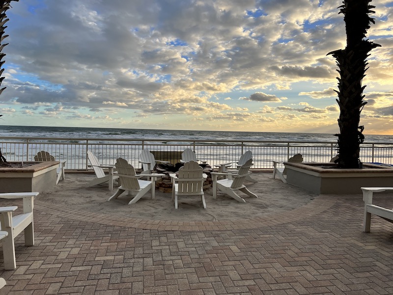 Patio at The Shores Resort & Spa