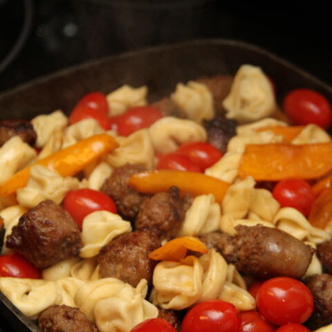 Easy Sausage Tortellini Skillet