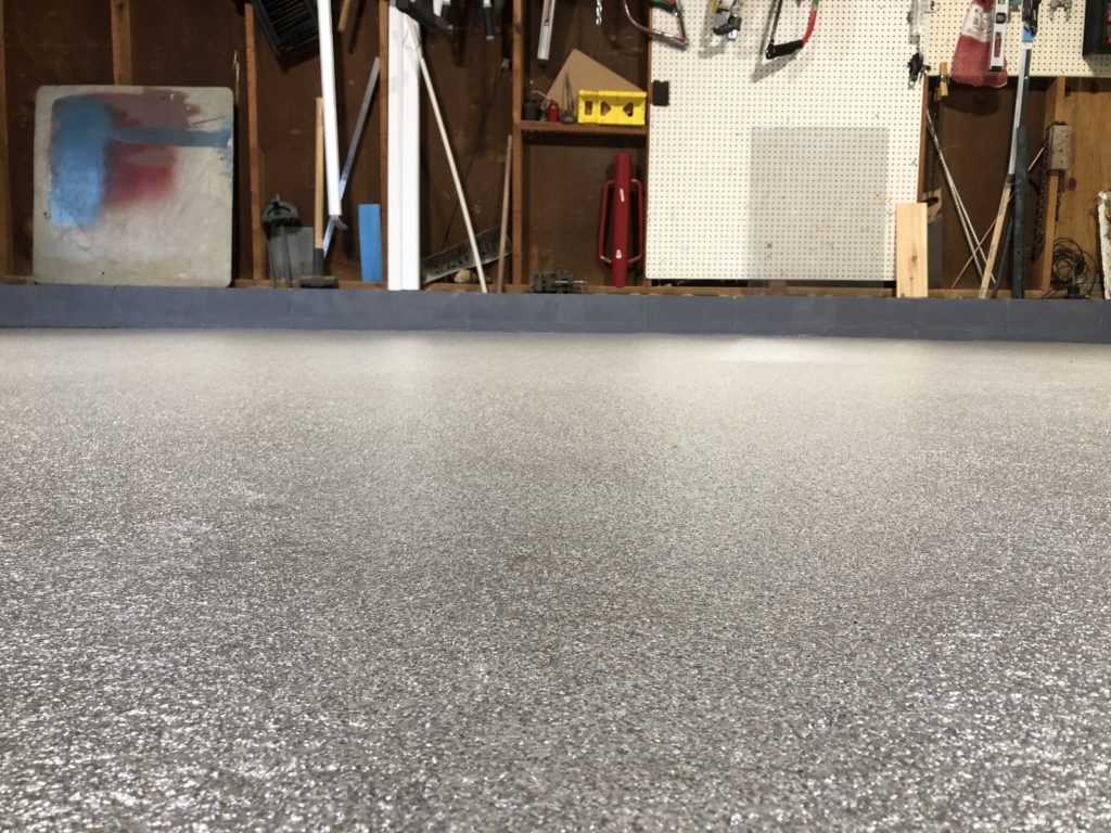 close up of garage floor