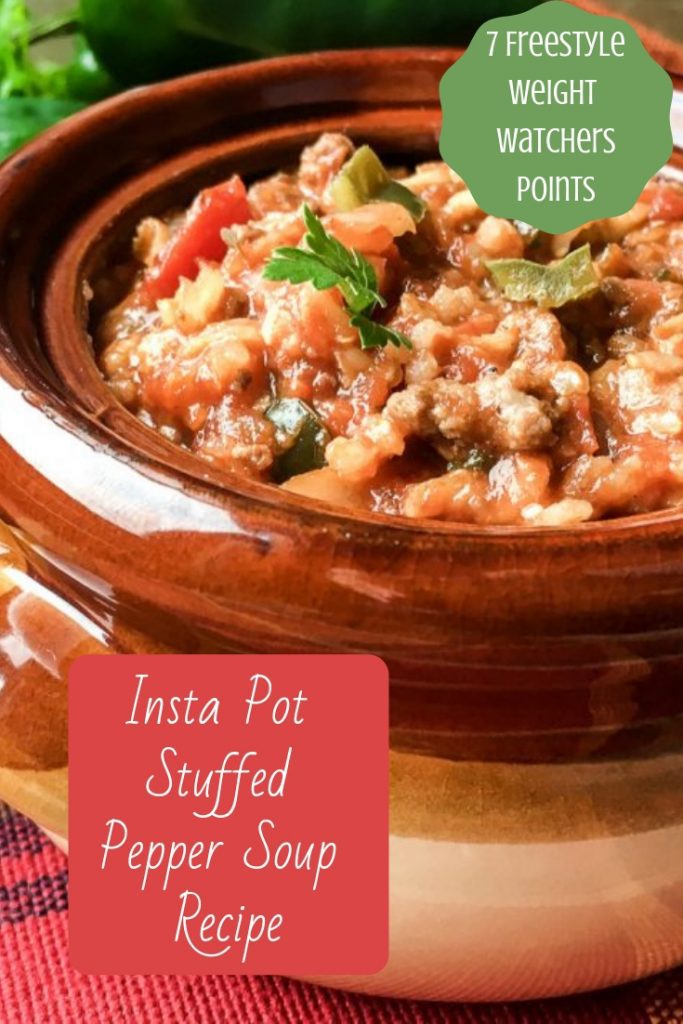 Insta Pot Stuffed Pepper Soup Recipe