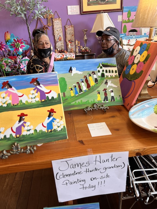 James Hunter Painting In Natchitoches