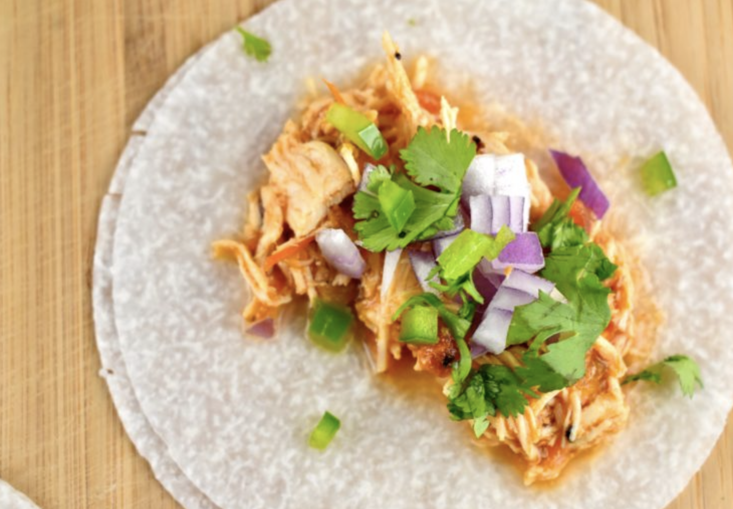 Jicama Tortilla Chicken Tacos Recipe by laaloosh