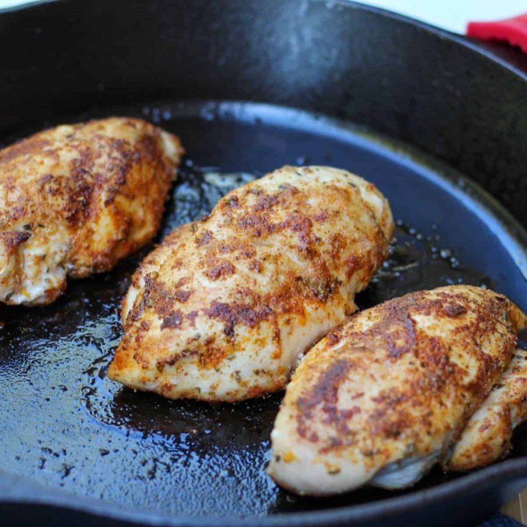 Juicy Cast Iron Chicken Breast.