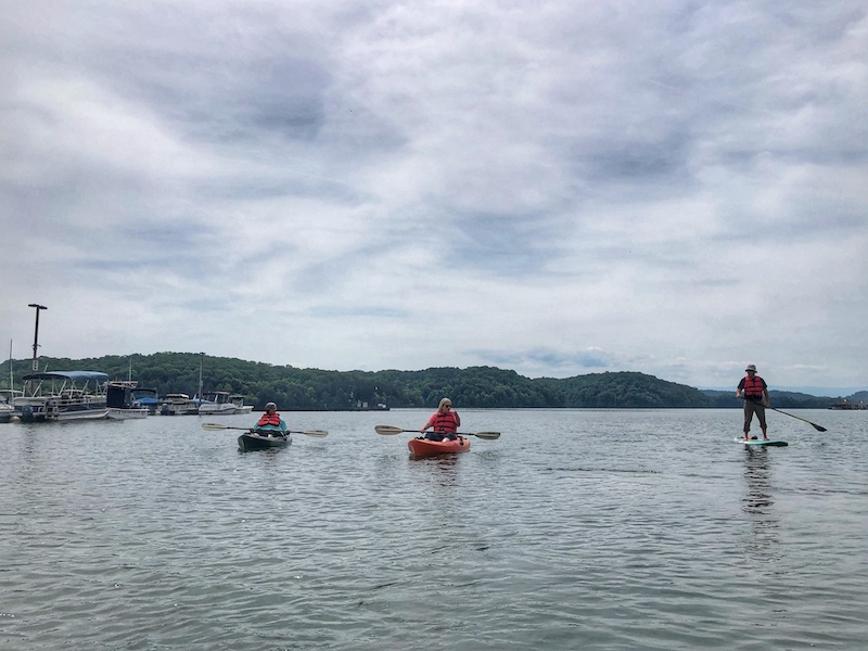 Kayak and SUP on Tellico Lake