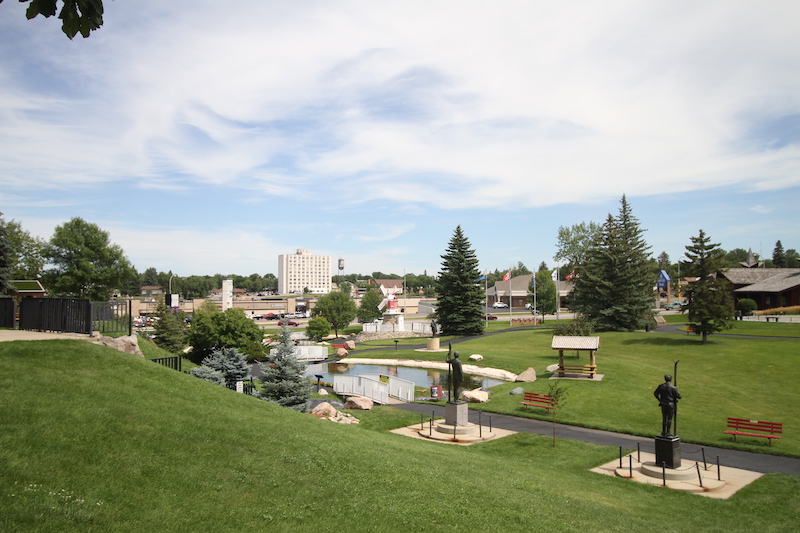 Minot City Scape on Road Trip in North Dakota