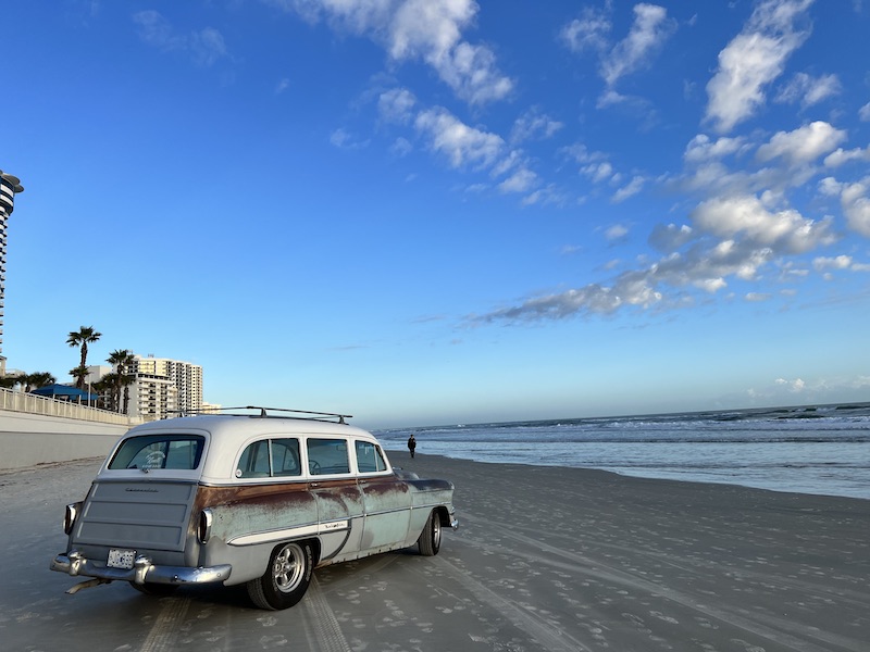 Old Car on Daytona Beach