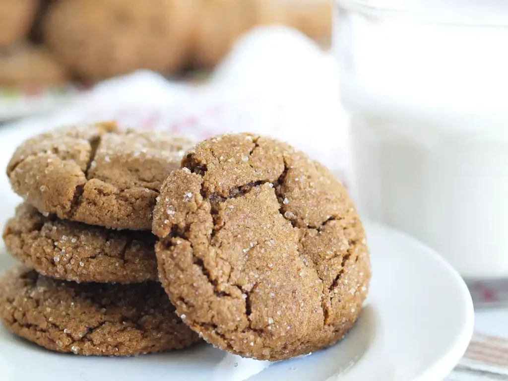Photo of Healthy Ginger Cookies from HappyHealthyMama.com.