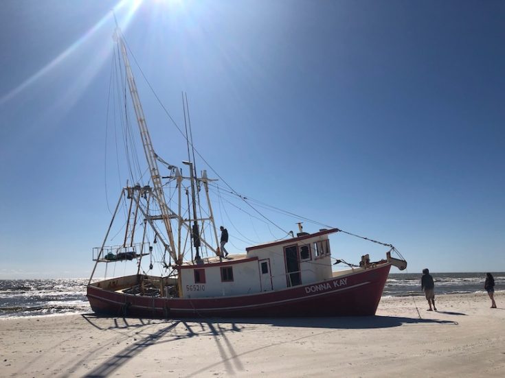 cape san blas beached ship wreck 