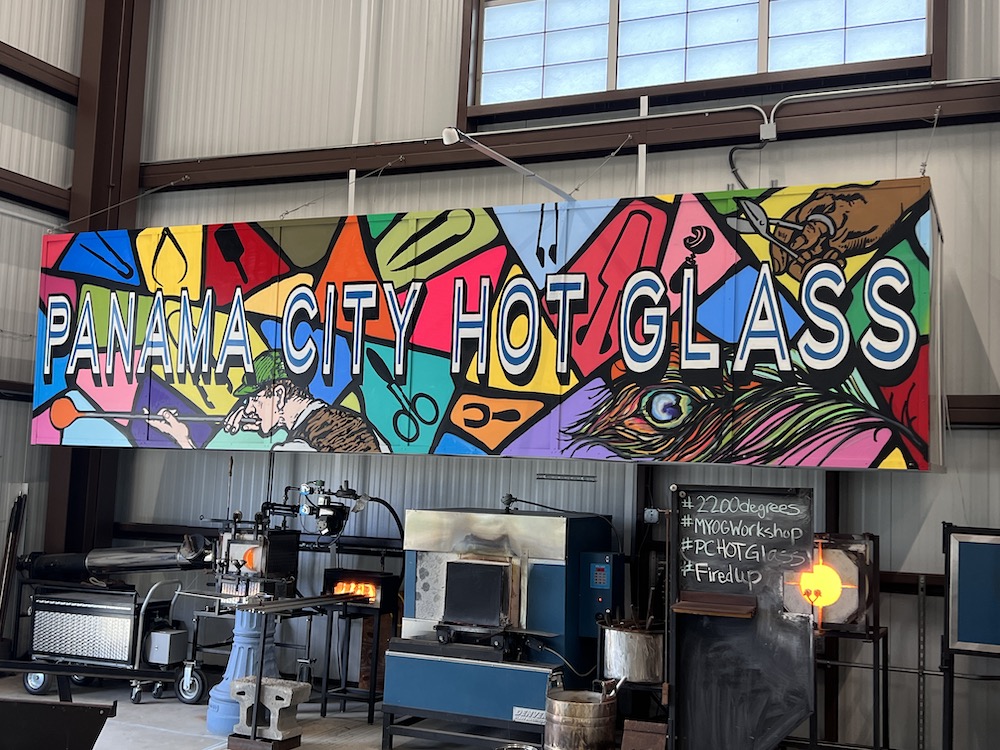 Panama City Hot Glass Sign.