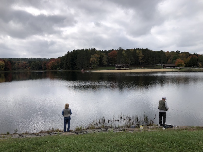 Fishing at Parker Dam State park