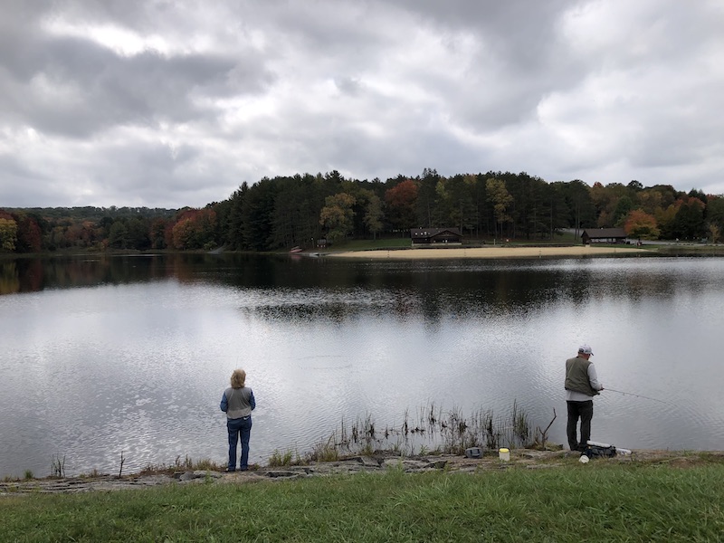 Fishing at Parker Dam State park