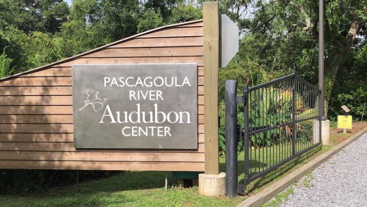 Welcome Sign for Pascagoula River Audubon Center