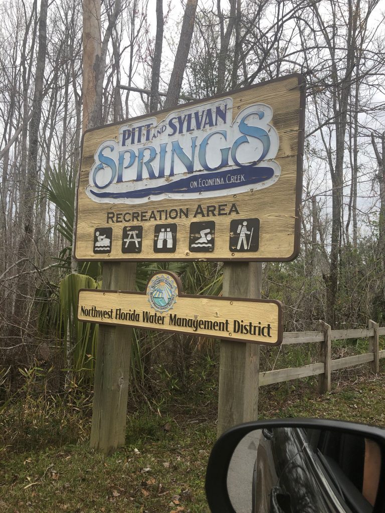 Photo of a sign for Pitt Sylvan Springs.