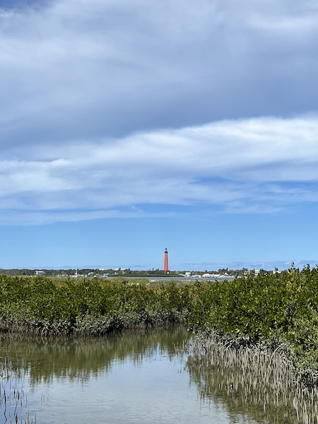 The Ponce Inlet Lighthouse from a distance