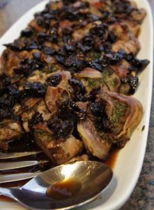 Pancetta & Herb-roasted Pork Loin with Fig Jam