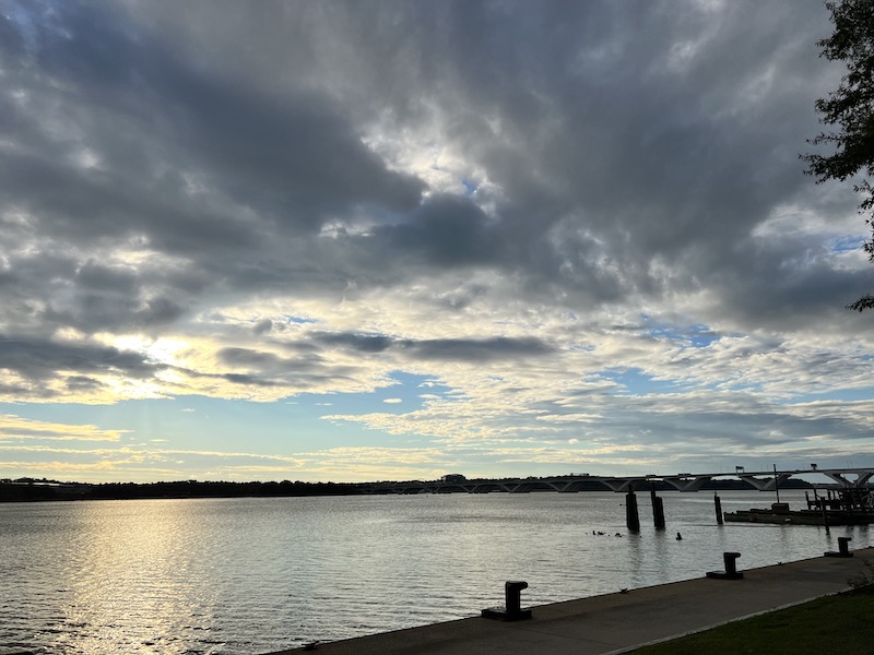 Potomac River View from Waterfront Park in Historic Alexandria