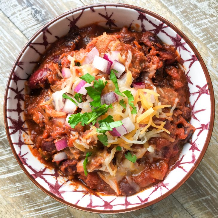 Slow Cooker Pulled Pork Chili Recipe