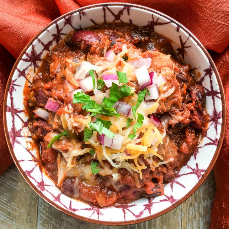 Slow Cooker Pulled Pork Chili Recipe