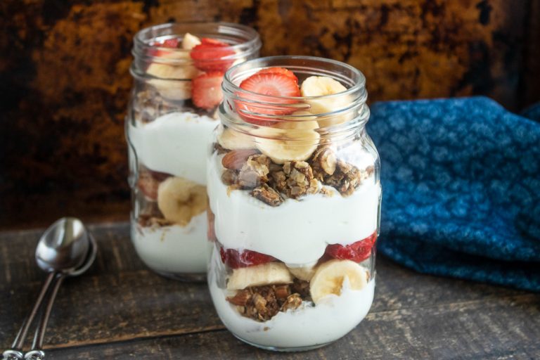 Simple Yet Delicious Strawberry-Banana Granola Parfaits Recipe