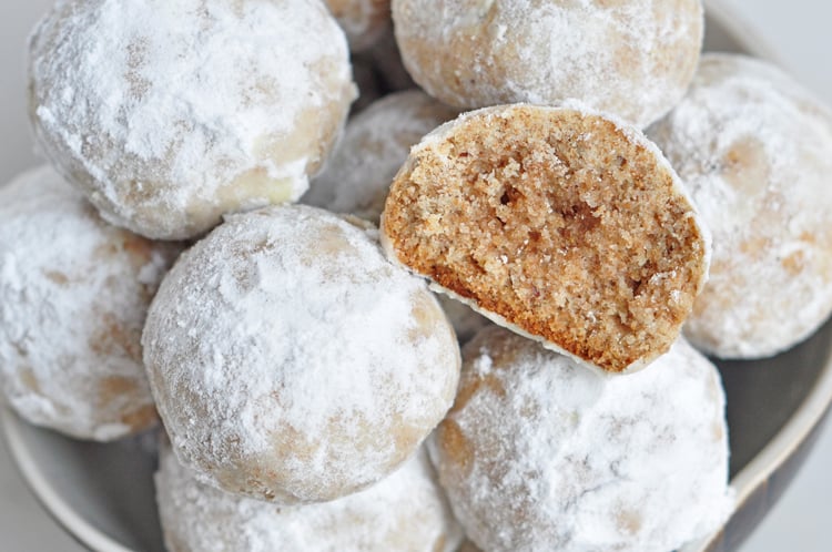 Photo of Snowball Cookies from SkinnyMs.com.