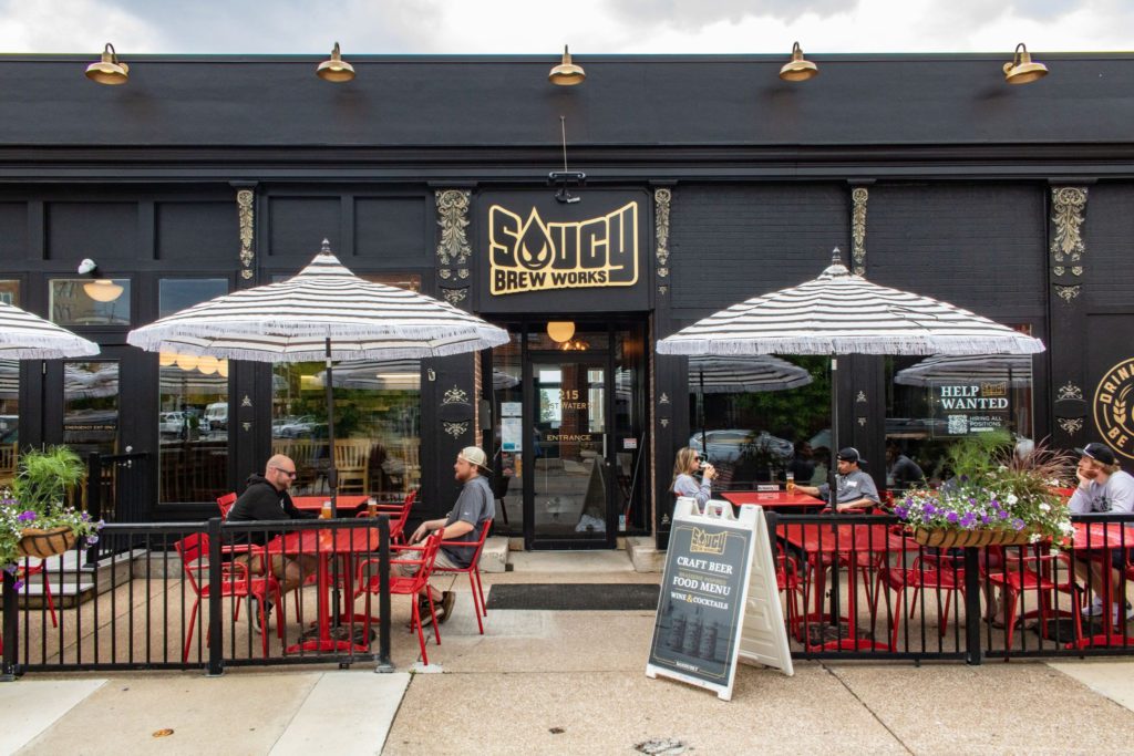 Saucy Brew Works front-patio