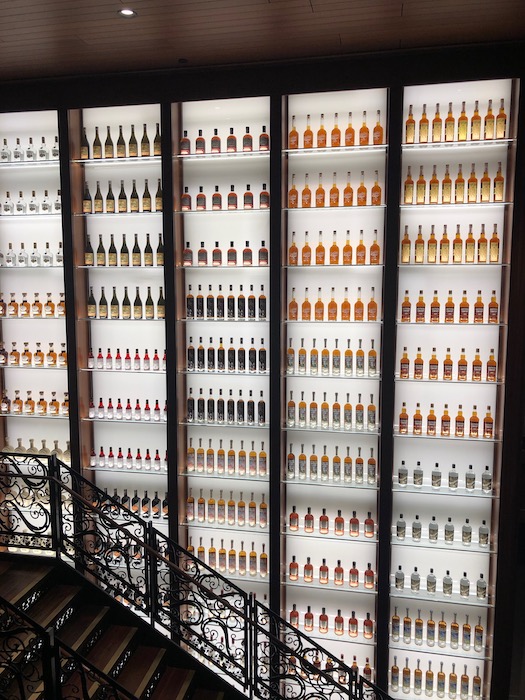 Sazerac House wall of bottles