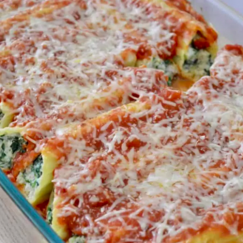 TURKEY SPINACH MANICOTTI