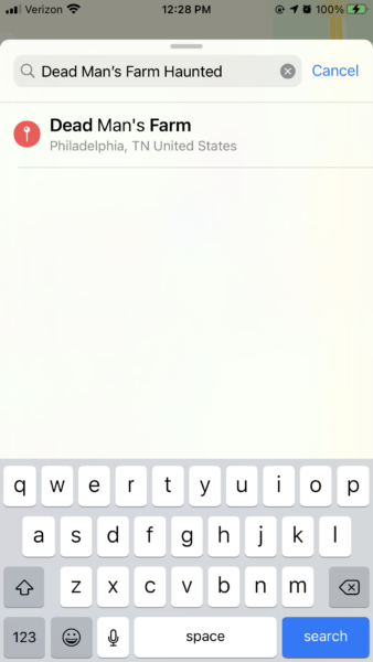 Screenshot for Mobile Map Directions to Dead Man's Farm