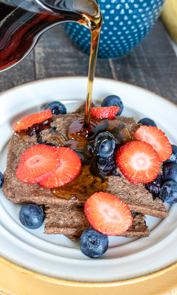 sheetpan blueberry pancakes