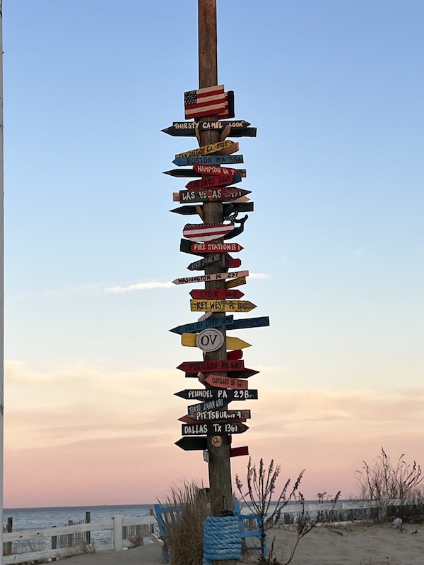 Sign at Ocean View Fishing Pier Norfolk