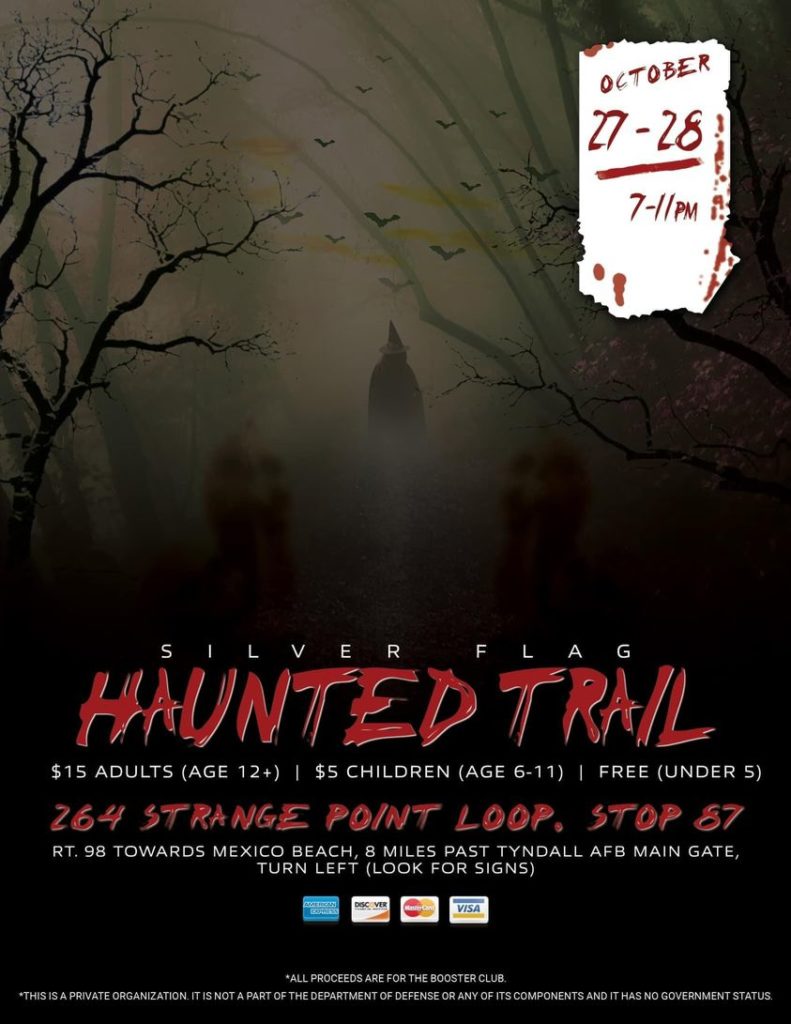 Silver Flag Haunted Trail Poster.