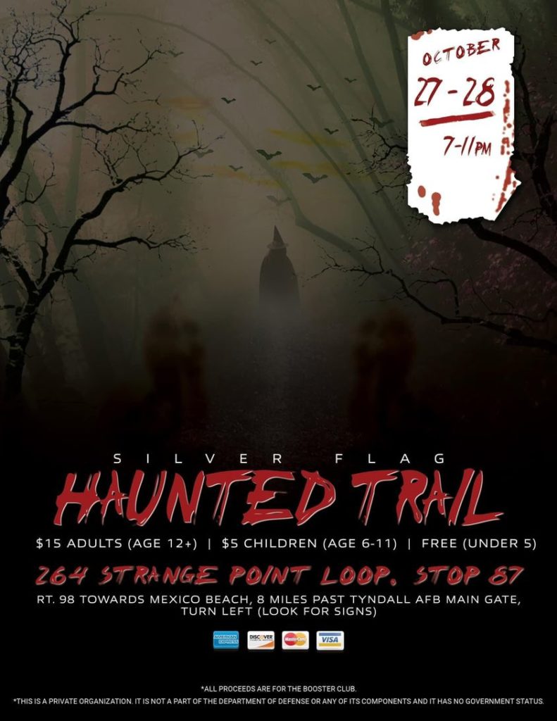 Silver Flag Haunted Trail Poster.