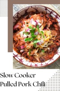 Slow Cooker Pulled Pork Chili Recipe - Just Short of Crazy