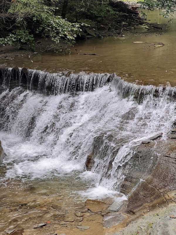 Small waterfall at Stony Brook State Park