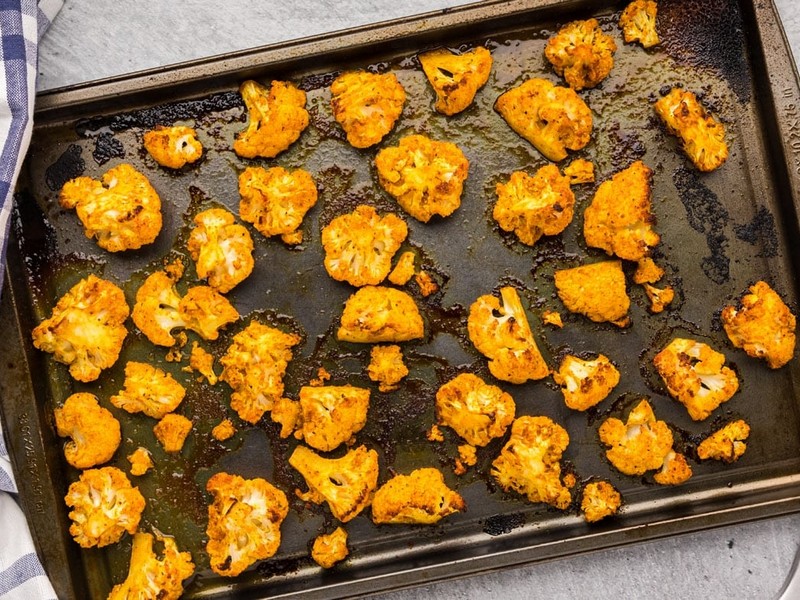 Spicy Roasted Cauliflower.