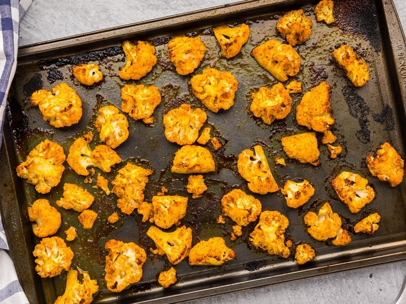 Spicy Roasted Cauliflower.