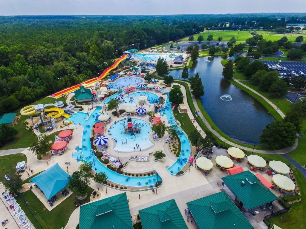 Splash in the Boro Ariel view Statesboro GA