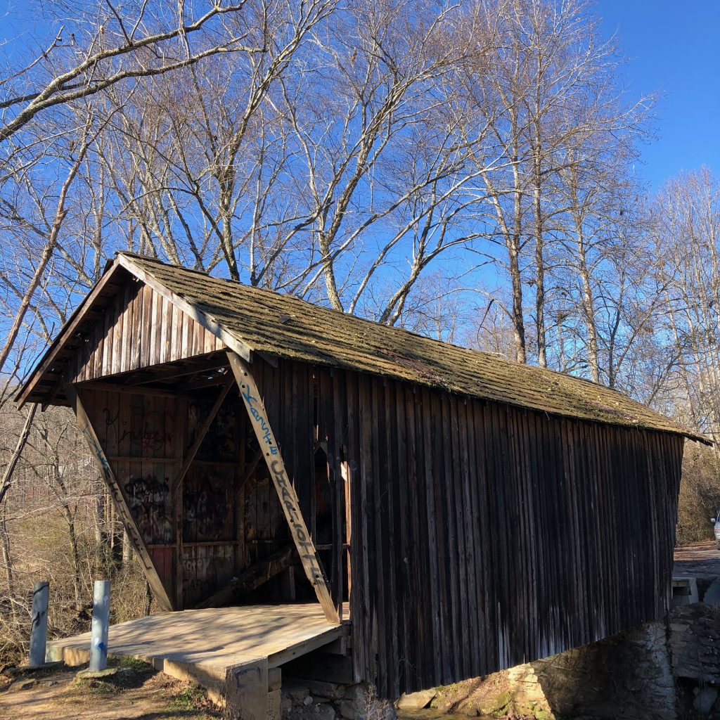 Photo of the Stovall Mill Covered Bridge.