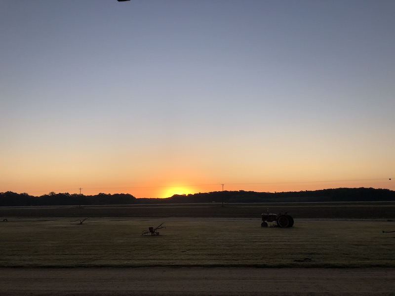 Beautiful sunrise from Talahatchie Flats