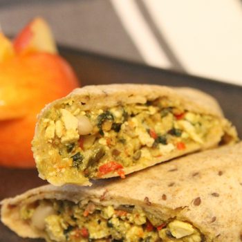 All the filing goodness wrapped up in one delicious sweet earth food breakfast burrito available at Kroger.