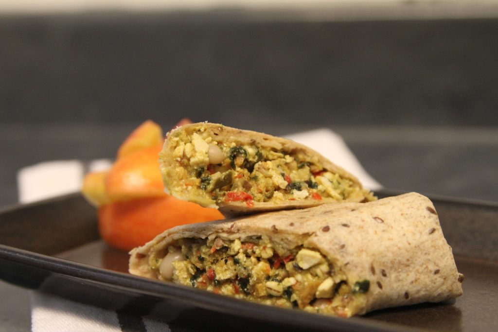 the sweet earth lighten up vegan breakfast burrito comes with o tofu scramble that will convert non tofu people