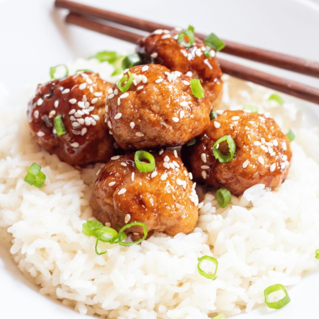 Sweet Sesame Ginger Meatballs recipe.