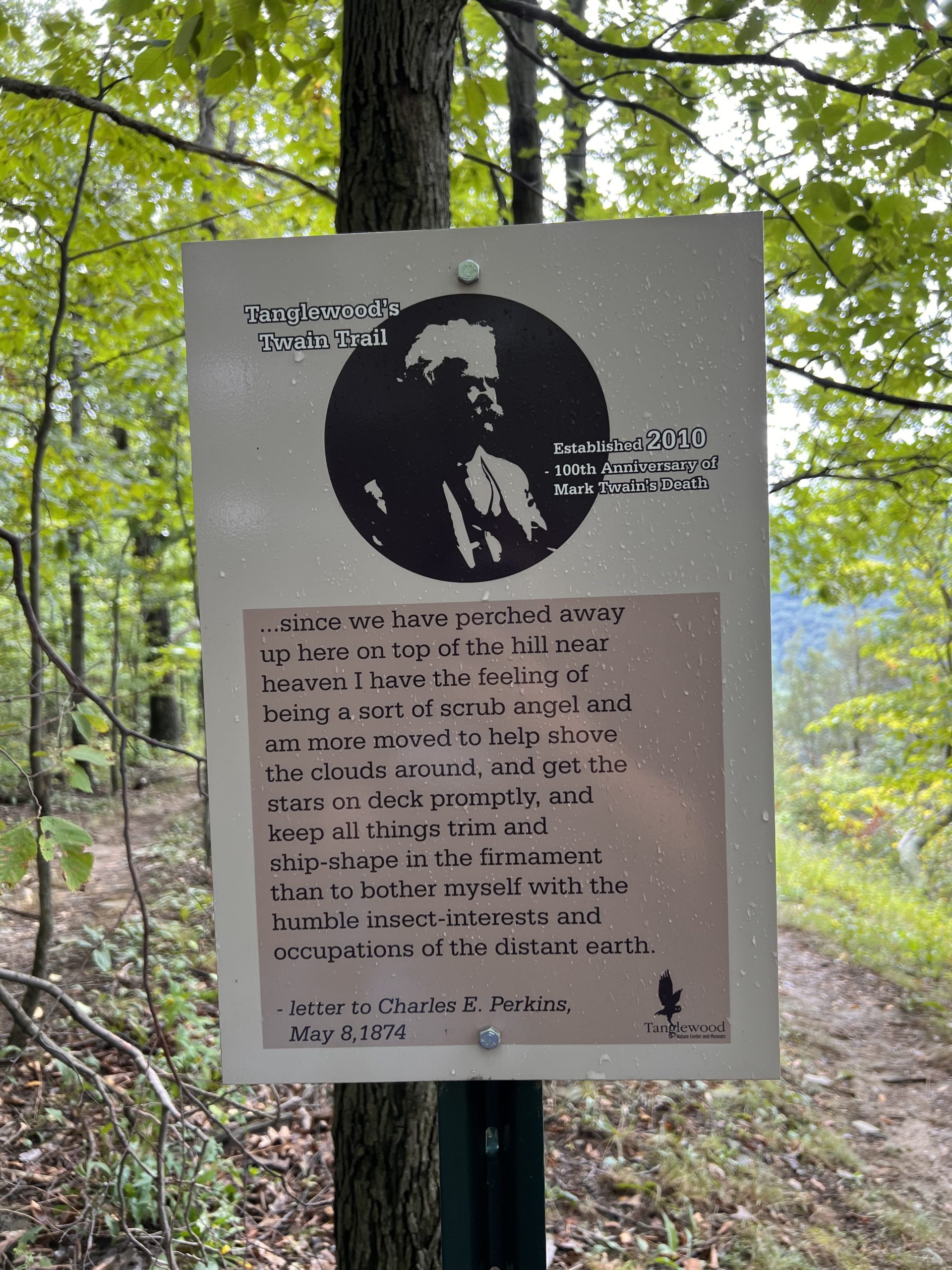 Tanglewood Nature Center NY Mark Twain Quote