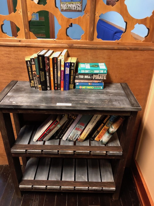 The Squeeze Box bookshelf