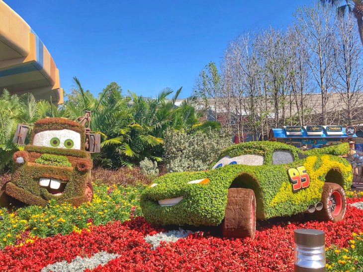 Topiary Disney Flowers Epcot Cars