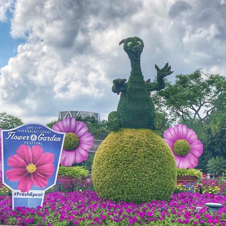 Topiary Disney Flowers Epcot Dragon