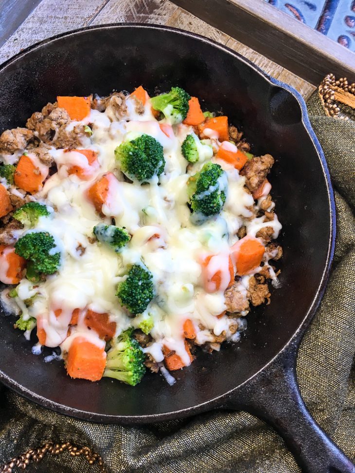 5 Ingredient Turkey and Sweet Potato Skillet Recipe